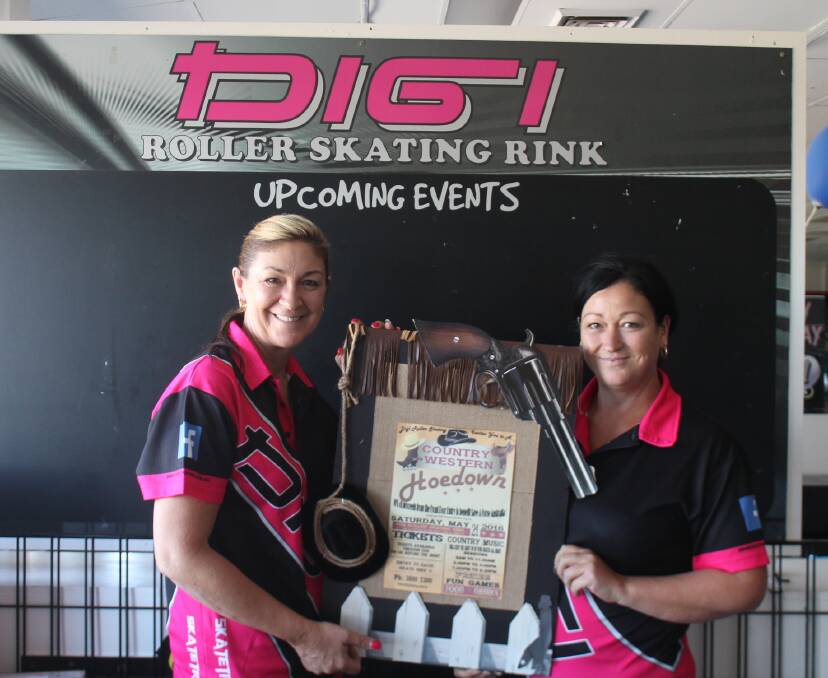 ROLLER: Owner Sharon McKean and event coordinator Karin Devlin are well on track for the country hoedown. Photo: Georgina Bayly