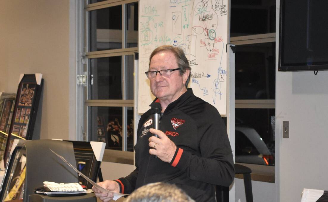 GUEST: Kevin Sheedy spoke to the Park Ridge Pirates for more than 2 hours. Photo: Supplied