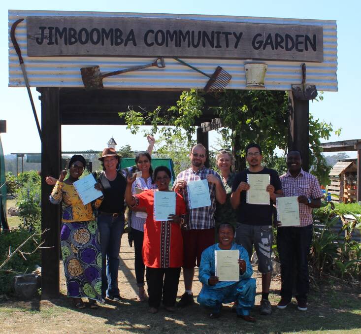 QUALIFIED: The 20-week traineeship took place at the Jimboomba Community Garden on the Hills International College grounds. Photo: Supplied