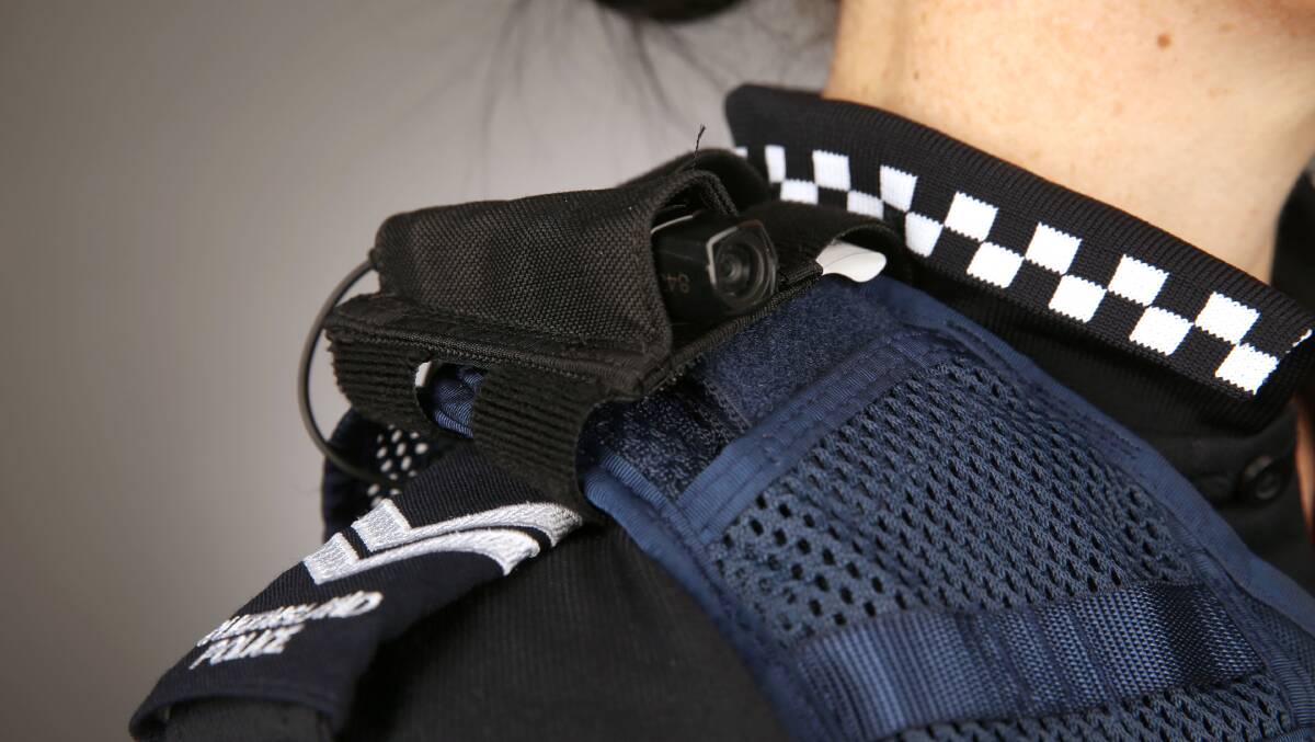 IN USE: Body worn cameras will be rolled out across the state. Photo: Supplied 