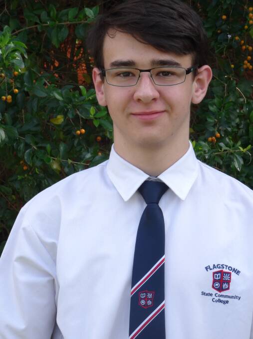 SCIENCE: Noah Hinds, year 11, has been selected to represent at a national science forum. Photo: Supplied