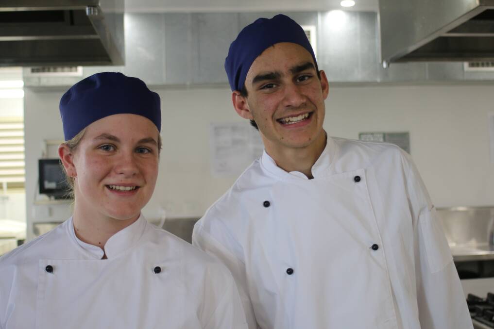 DOORS OPEN: Year 11 students Jessica Lord and Alexander Noney. Photo: Supplied
