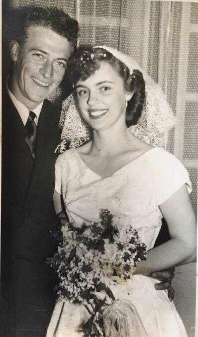 WEDDING: The Moores were married on July 26, 1957.