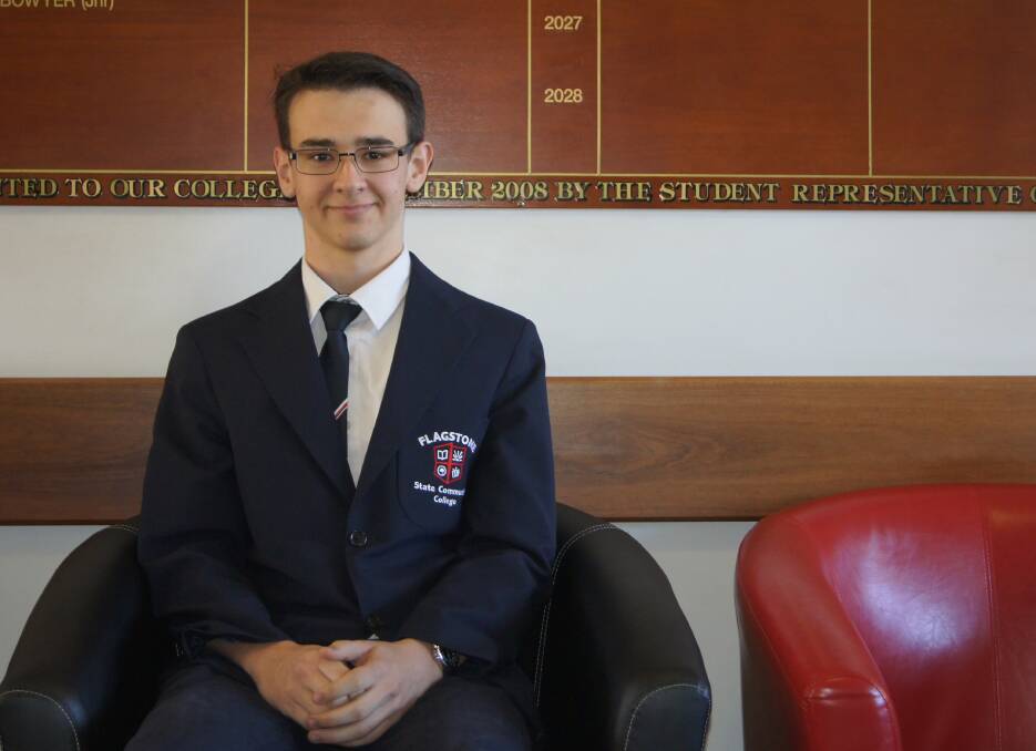REWARDED: Year 12 student Noah Hinds is now set up for university after receiving a Tuckwell Scholarship. Photo: Georgina Bayly