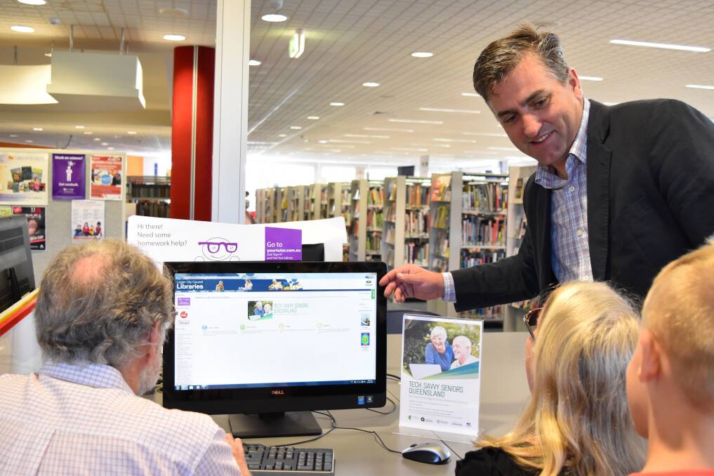 LEARNING: Member for Logan Linus Power (pictured) welcomes social investment into local Tech Savvy Senior sessions in Logan city. Photo: Supplied