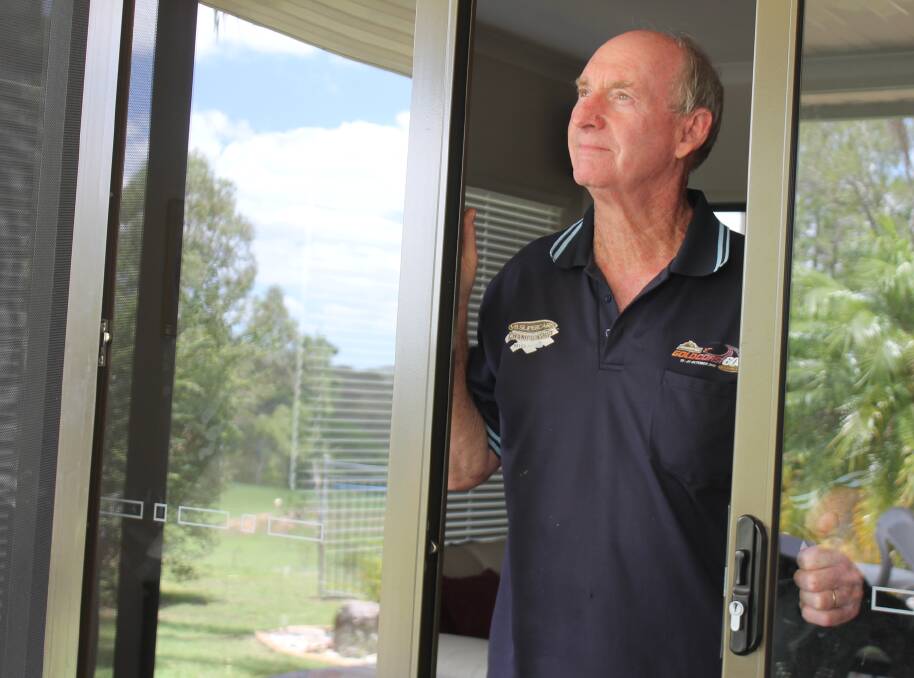HOME: North Maclean resident David Kemp feels trapped in his home having to deal with pungent odour from the mushroom farm. Photo: Georgina Bayly