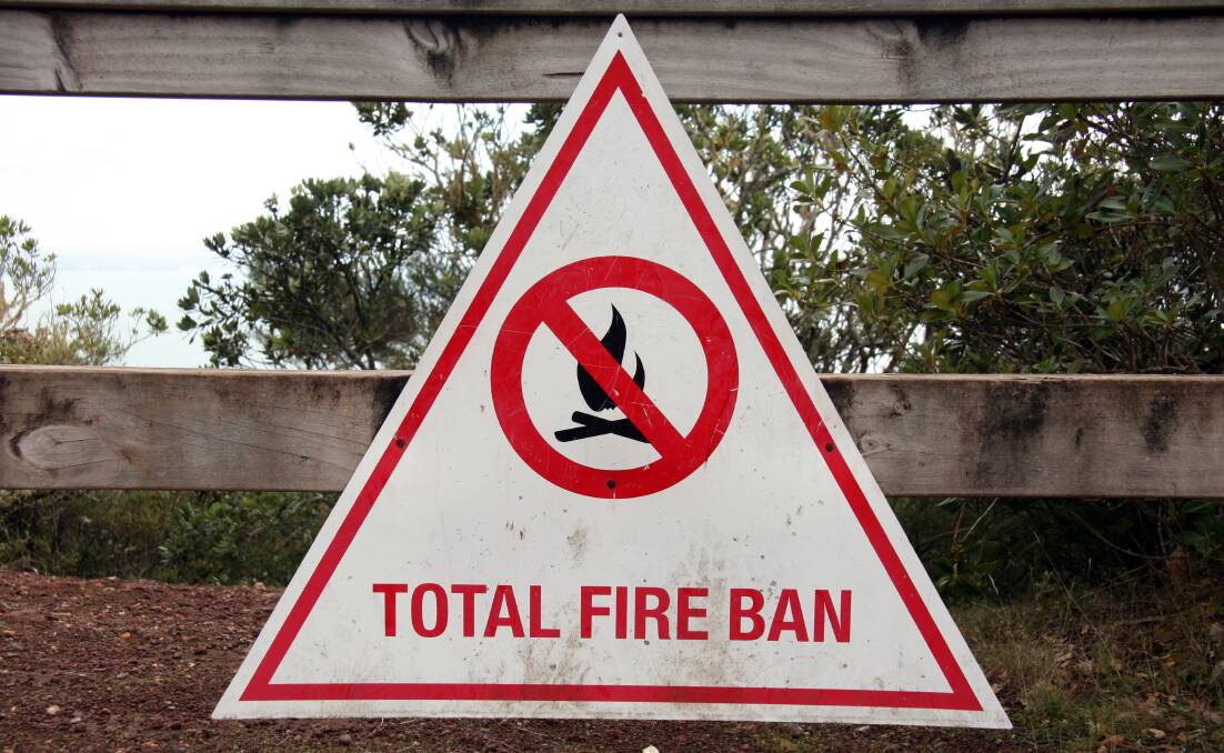 PROHIBITED: QFES have called a total fire ban on Thursday.