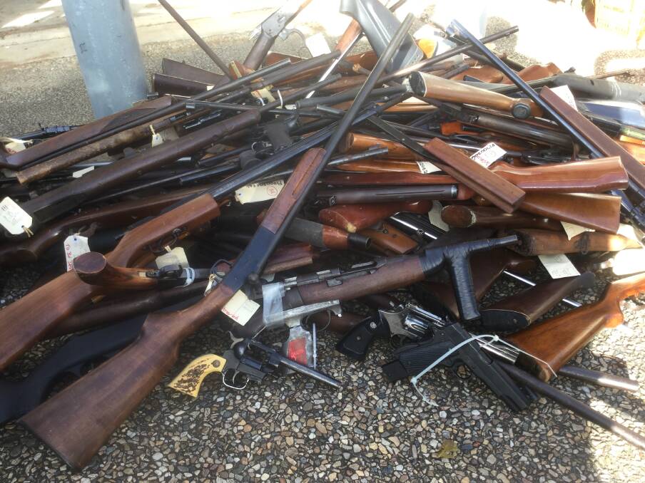 COLLECTION: Firearms can be handed in at police stations or at a registered firearms dealer. Photo: Supplied by QPS