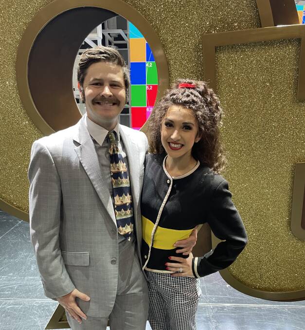 Jay and Emma Johns have been making audiences smile in Dolly Parton's musical 9 to 5 as Bob and Maria. Picture: Supplied 