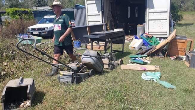 COMMUNITY SUPPORT: Volunteers helped the Jimboomba Community Garden clean-up following the floods. Picture: Jimboomba Community Garden Facebook.