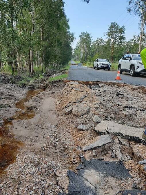 WIPEOUT: Major damage to Begley Road, Greenbank from the February-March severe weather event has now been repaired. Picture: Logan City Council.