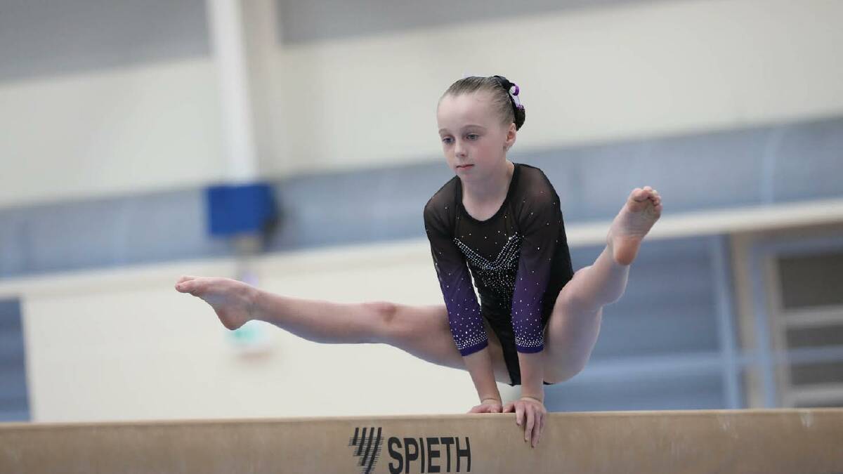 Annalise Norris also made the grade, coming sixth in the Level 4 Unders competition. Picture by Jimboomba Gymnastics Club.