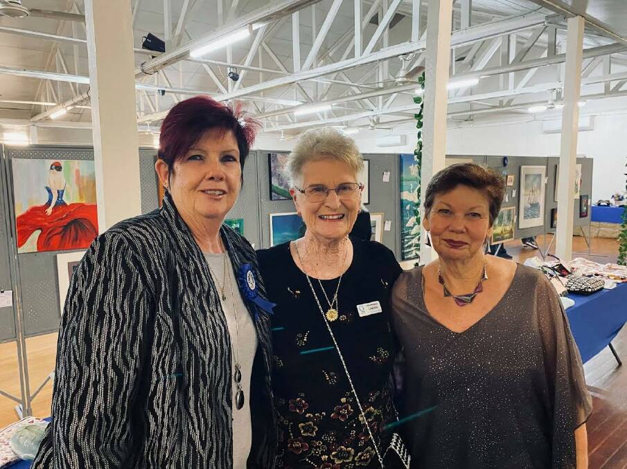 ENTER NOW: Art show coordinator Brenda Fielding (right) says entries for Quota Jimboomba's 20th annual art show are now open. Picture: supplied.