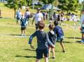 Budding athletes put their volleyball skills to the test at the recent second annual Everleigh Games. Picture supplied.