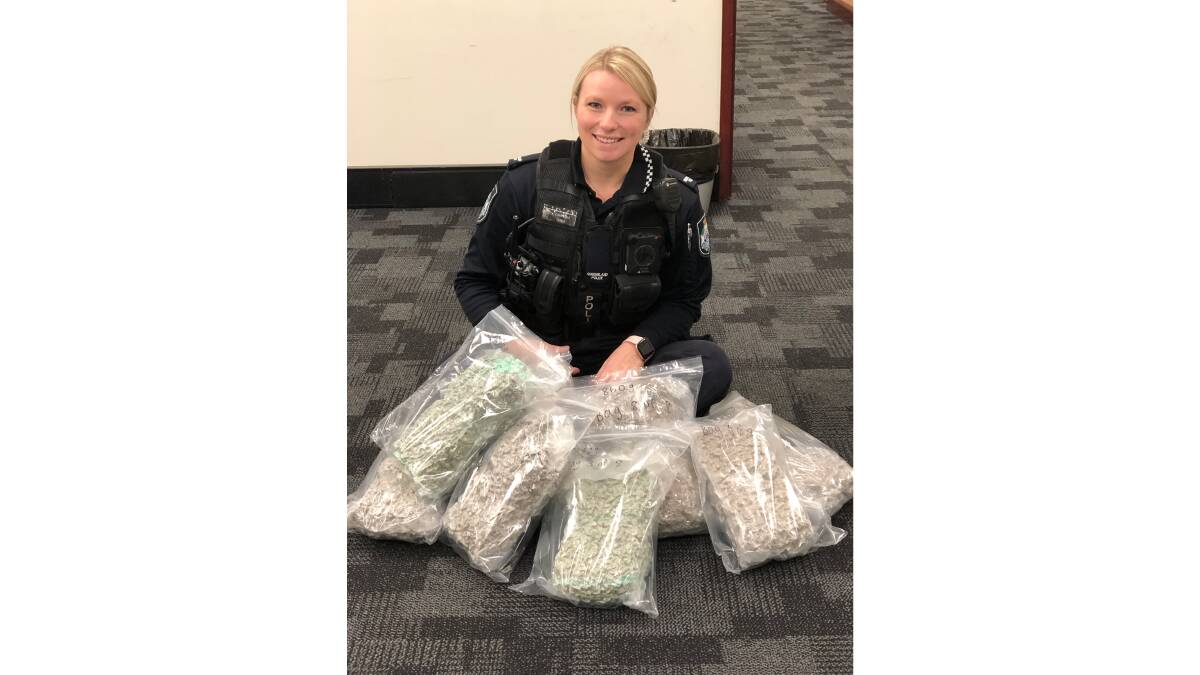 BUSTED: Jimboomba Police say they seized large amounts of cannabis and some cocaine following the search of a vehicle on May 29. Picture: Jimboomba Police.