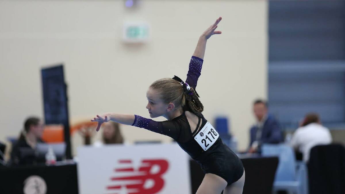 Reese Haxton secured her representative team slot after coming fourth in the Level 4 Unders competition. Picture by Jimboomba Gymnastics Club.