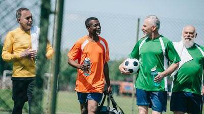 STAY ACTIVE: Over 50s can join walking football in Greenbank.