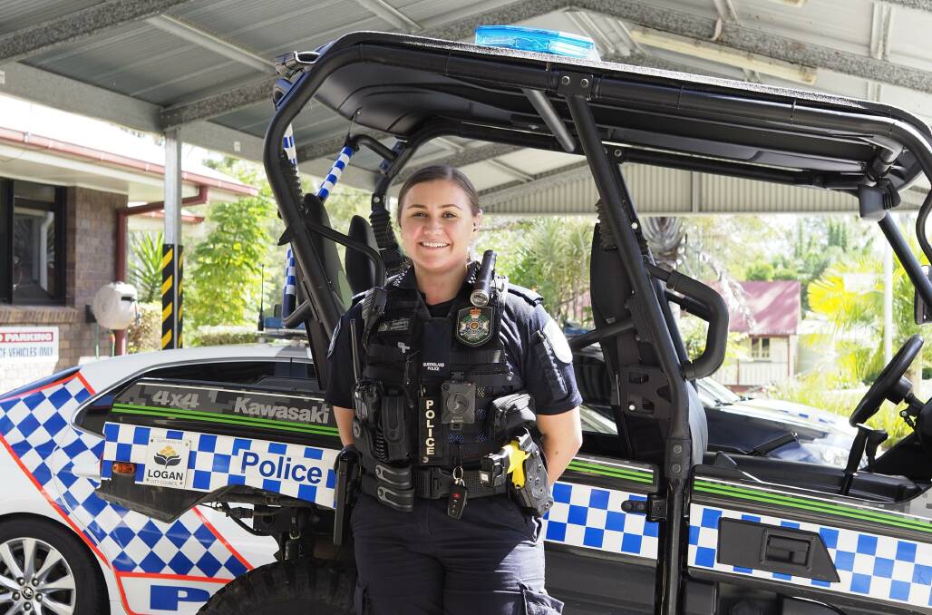 FRESH FACE: Constable Danika Saul is one of Jimboomba Police Station's newest members. Picture: Joe Colbrook.