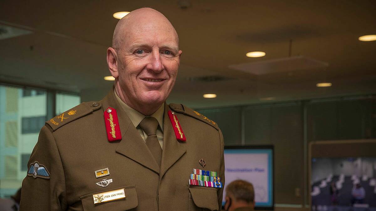 General John Frewen during Operation COVID Shield. Picture Supplied