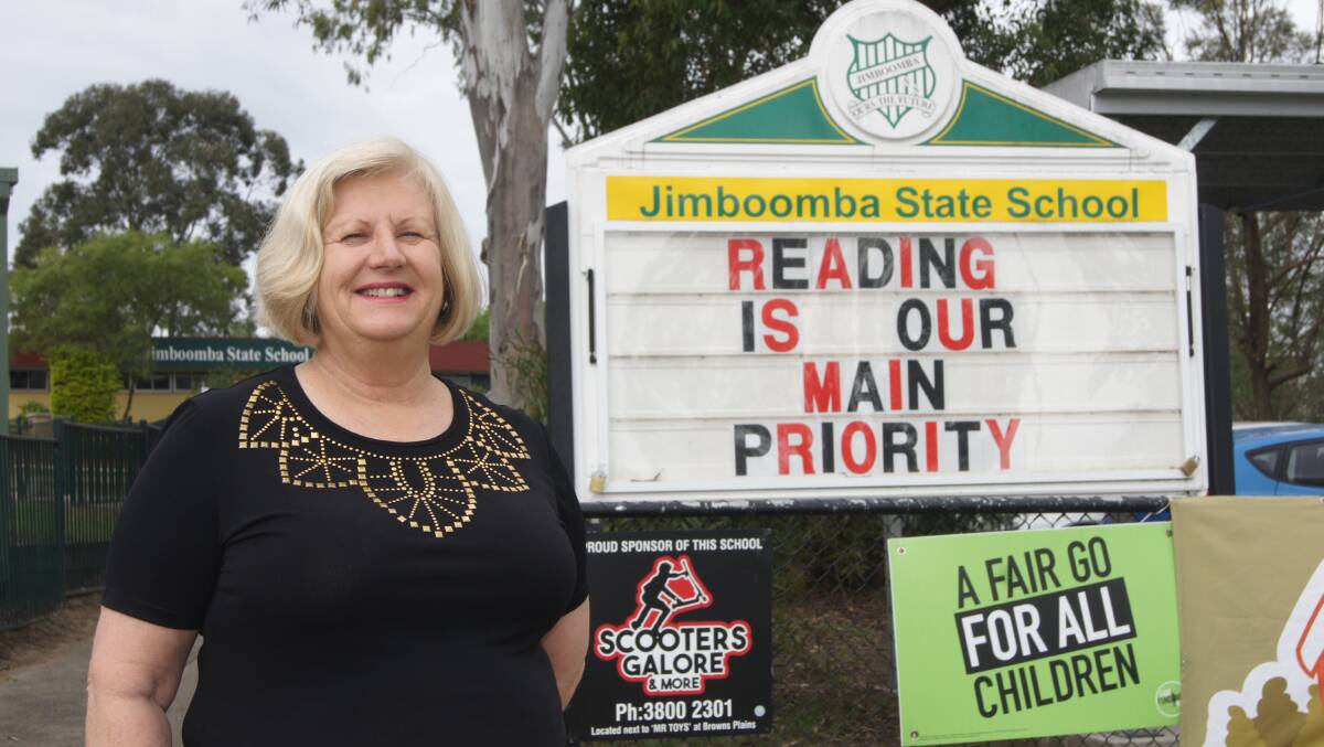 AT HOME: Retired literacy mentor Judy Borrett has described her time at Jimboomba State School as the golden years. Photo: Jacob Wilson