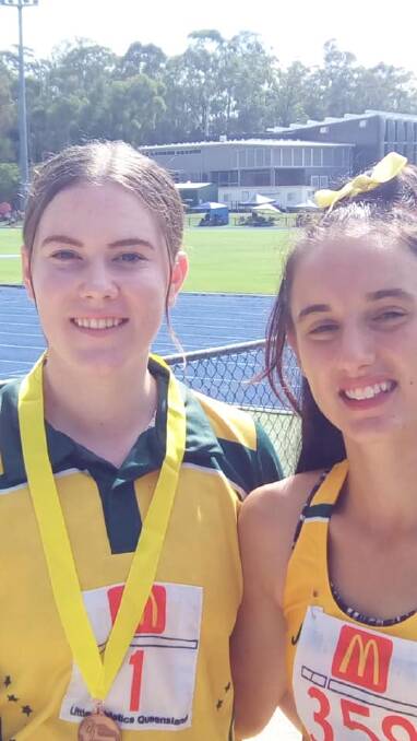 Abby Howden and Josii Hargreaves who both won medals at the regional championships.