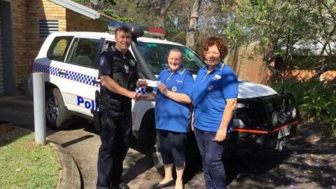 DONATION: The Tamborine Village Lions Club donated $500 to the North Tamborine Blue Light Association and North Tamborine Police. Photo: Queensland Police