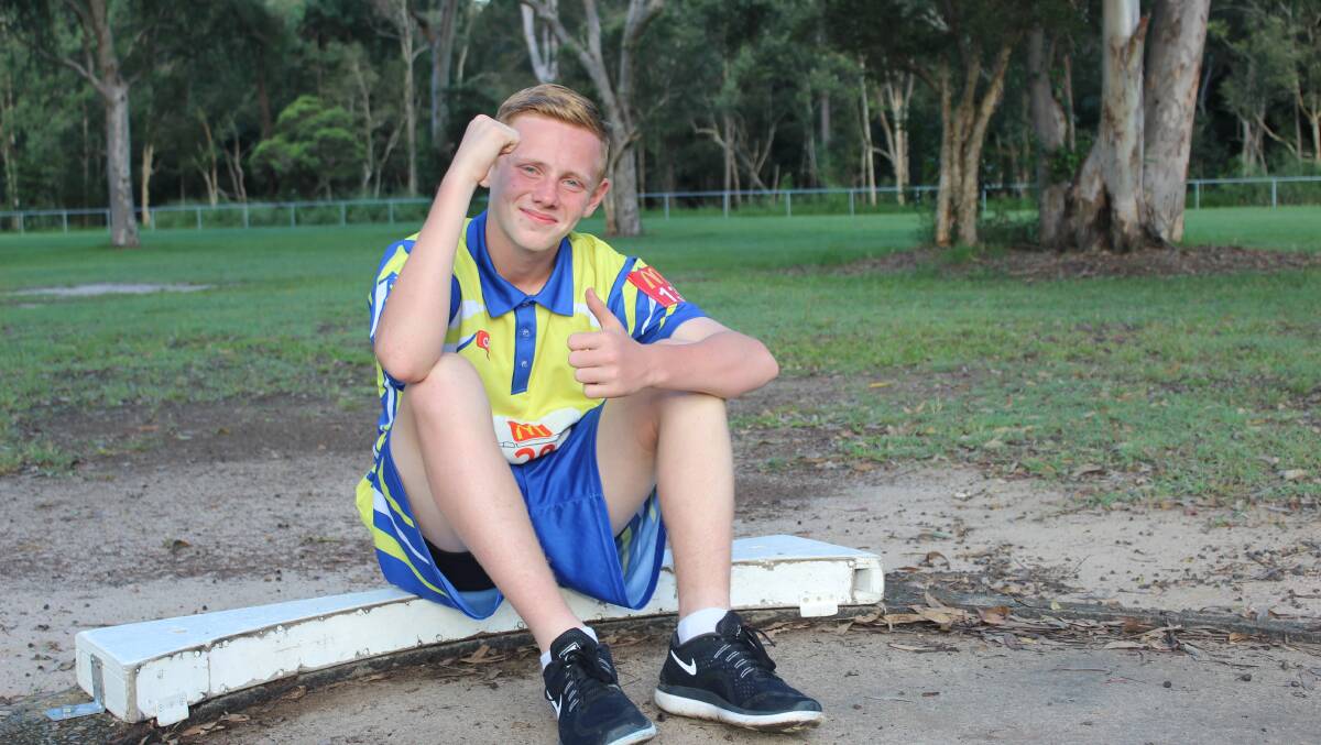 GOING STRONG: Cody Freeman will compete in the under 13 Australian Little Athletics in javelin and shot put. Photo: Jacob Wilson