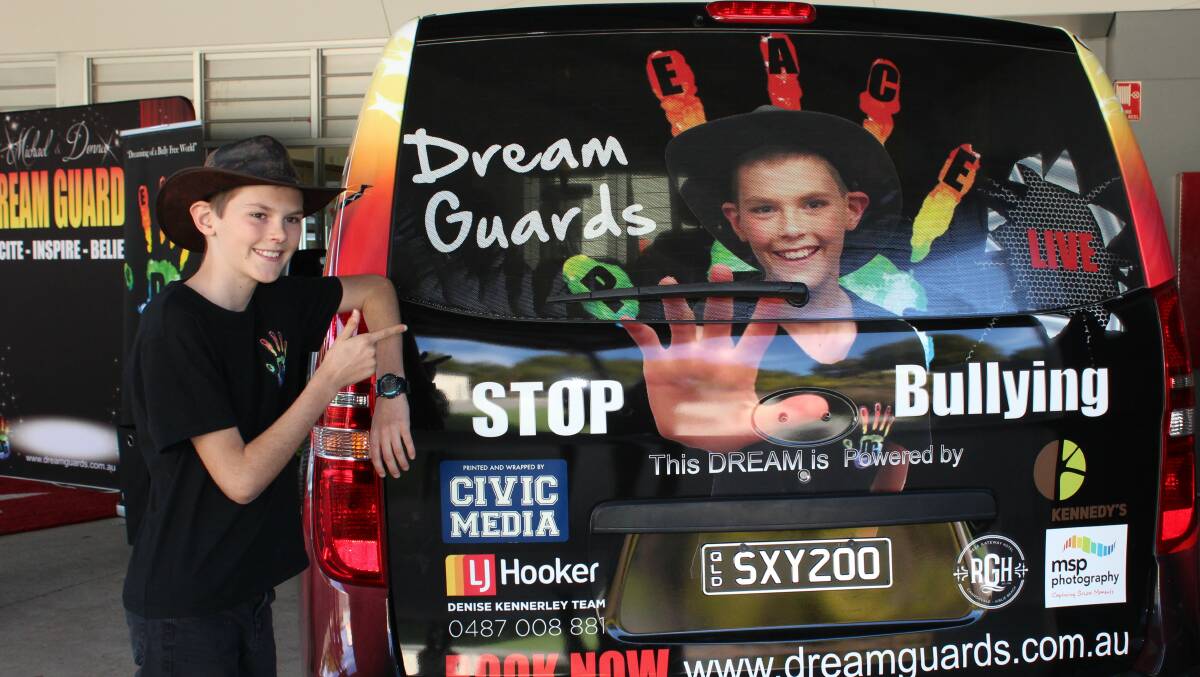 INSPIRING: Dream Guards ambassador Sammy Pearce is preparing to present his anti-bullying petition to parliament.