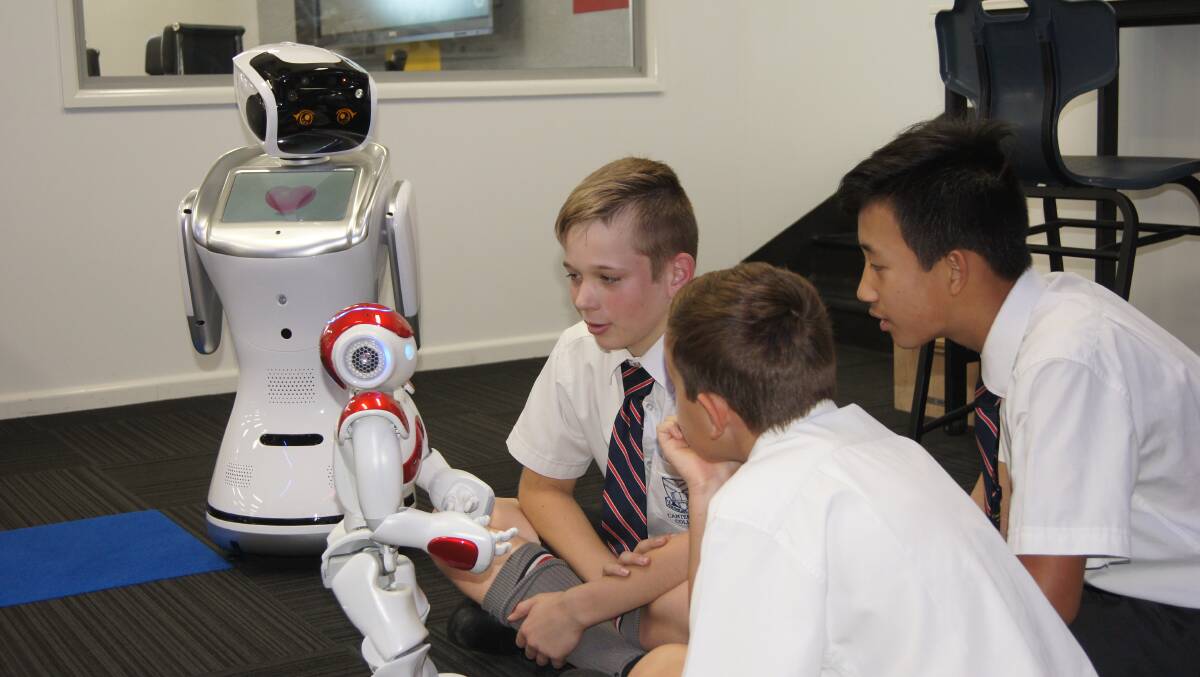 Nao and Sanbot have joined the digital hub at Canterbury College.