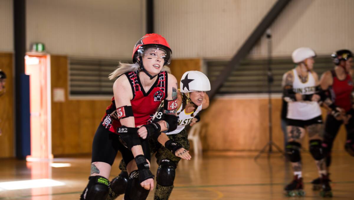 ROLLER DERBY: Rocketmaam from Brisbane City Rollers will be among the action at the Royal Rumble Roller Derby Tournament 2019 at Mount Warren Park Sports Centre.