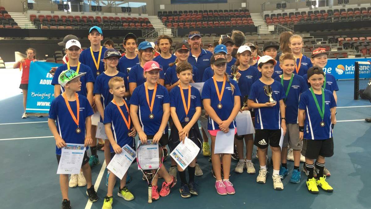 READY TO SERVE: Jimboomba tennis juniors will contest the club's annual open tournament in September. 