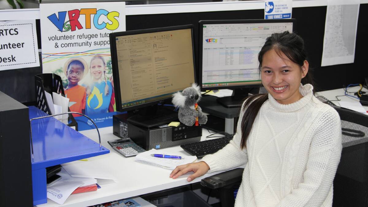 SUCCESS STORY: Paw Hel Soe Hla has gone on to study at Queensland University of Technology and secure part-time work in accounting after receiving support from the Volunteer Refugee Tutoring and Community Support Program. 