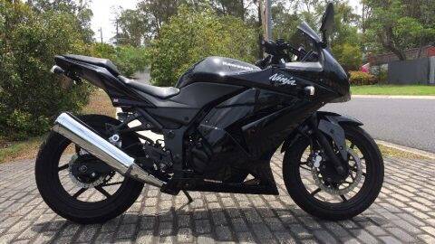 STOLEN: Police are seeking public assistance to find a black 2010 Kawasaki Ninja, similar to the one pictured.