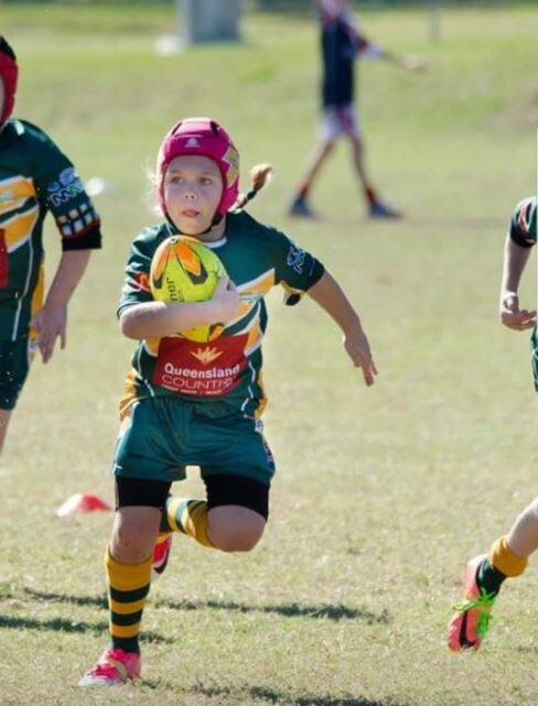 RUGBY: Charli Berghauser has represented the Jimboomba Thunder Rugby Club since she was five.
