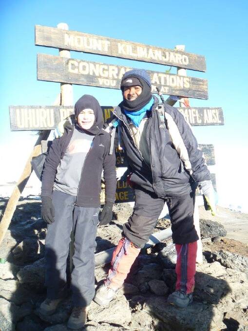 PEAK: Caylan Siddell singled out climbing Mount Kilimanjaro as his most memorable experience.