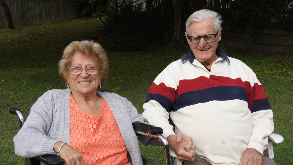 IN LOVE: Bethania couple Kathy and Brian Watts have been for 70 years. Photo: Jacob Wilson