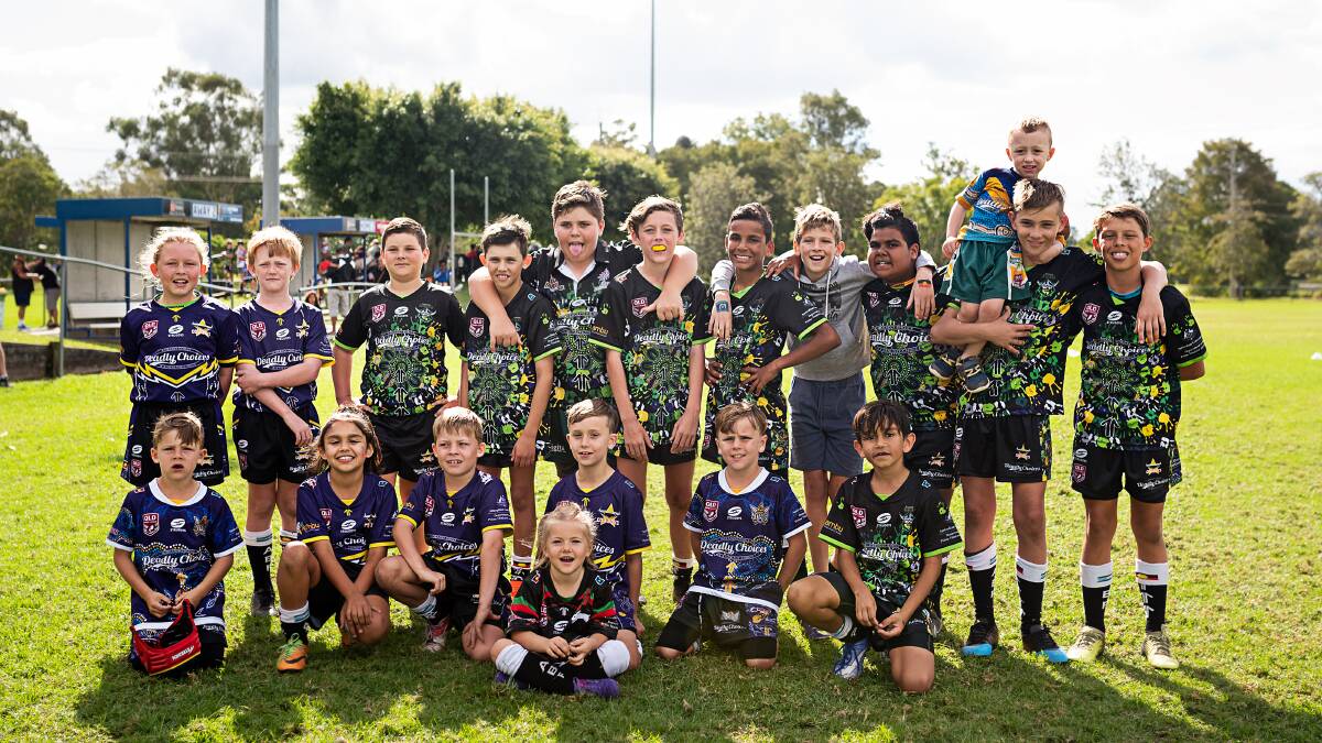 DEADLY CARNIVAL: A group of 17 Jimboomba Thunder NRL junior players took part in the Murri Carnival at Albany Creek. Photo: Ximena Reyes