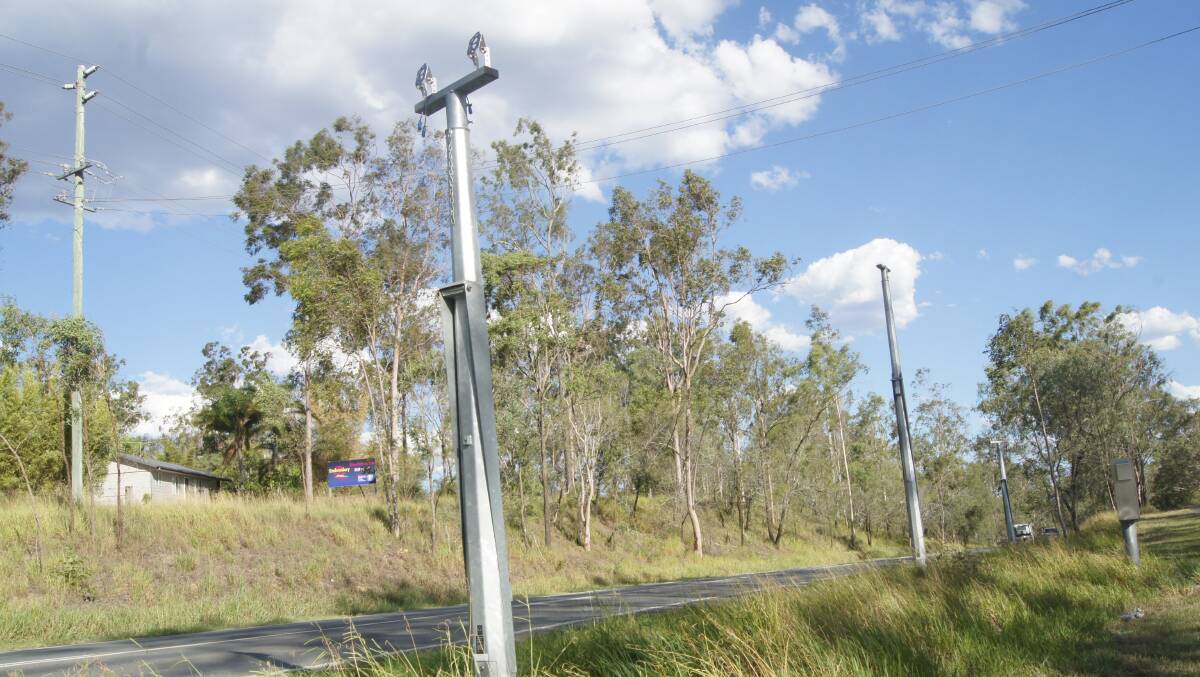 GONE: The point-to-point speed cameras on the Mount Lindesay Highway have been removed due to upcoming traffic light installation on Greenbank Road and the Mount Lindesay Highway. Photo: Jacob Wilson