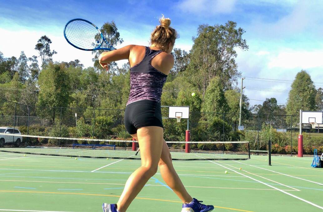 RISING STAR: FuturePros Tennis Academy member Jenna Potts placed sixth in a Queensland competition representing the Gold Coast last week. 