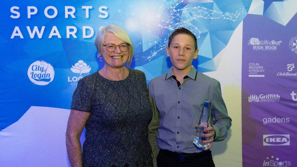 Connor Gillen was presented with the 2019 Junior Athlete of the Year award at the City of Logan Sports Awards ceremony on November 2. Photo: Sharon Richards