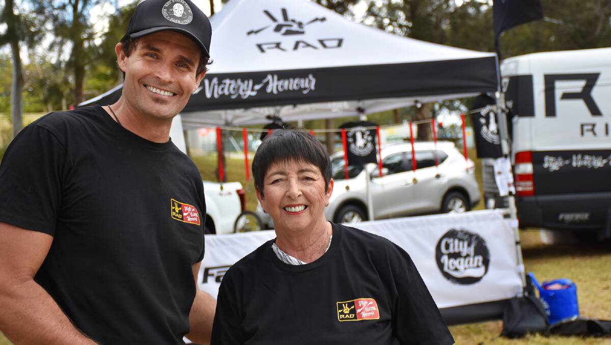 RAD director Max Cooper with Acting Logan mayor Cherie Daley at a previous Logan skate park event. Photo: RAD 
