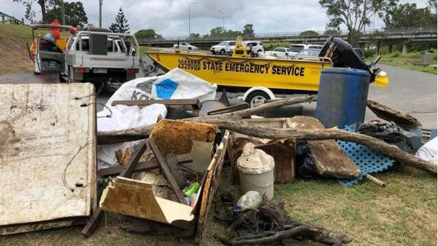 CLEAN UP AUSTRALIA: Fridges, car tyres, fishing nets, wheelie bins, pallets, floor rugs, plastic bottles and cans were cleared from the Logan and Albert rivers.