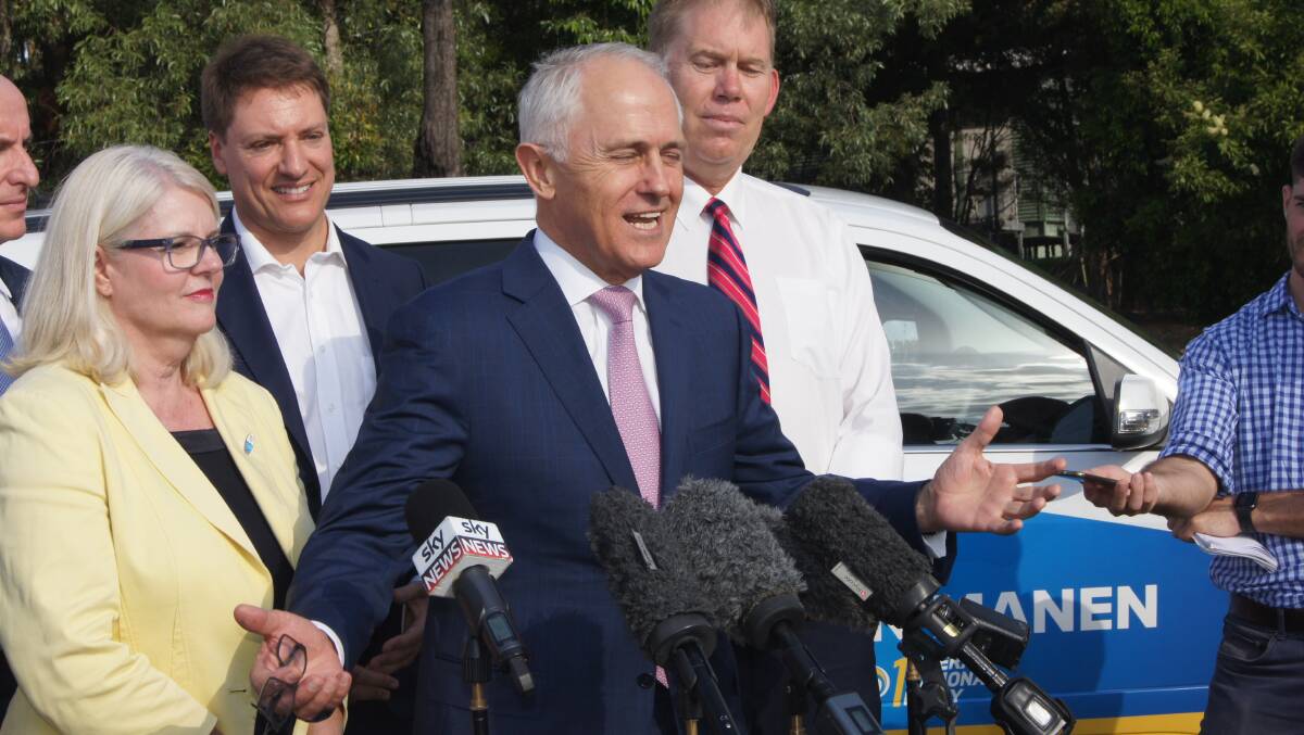 ANNOUNCEMENT: Prime Minister Malcolm Turnbull announced $1 billion to reduce congestion on the M1. Photo: Jacob Wilson