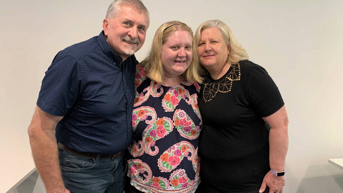 UNITED: Kevin, Emily and Judy Borrett visited the Beenleigh Area Carers Queensland office as part of Queensland Mental Health Week celebrations on October 8.