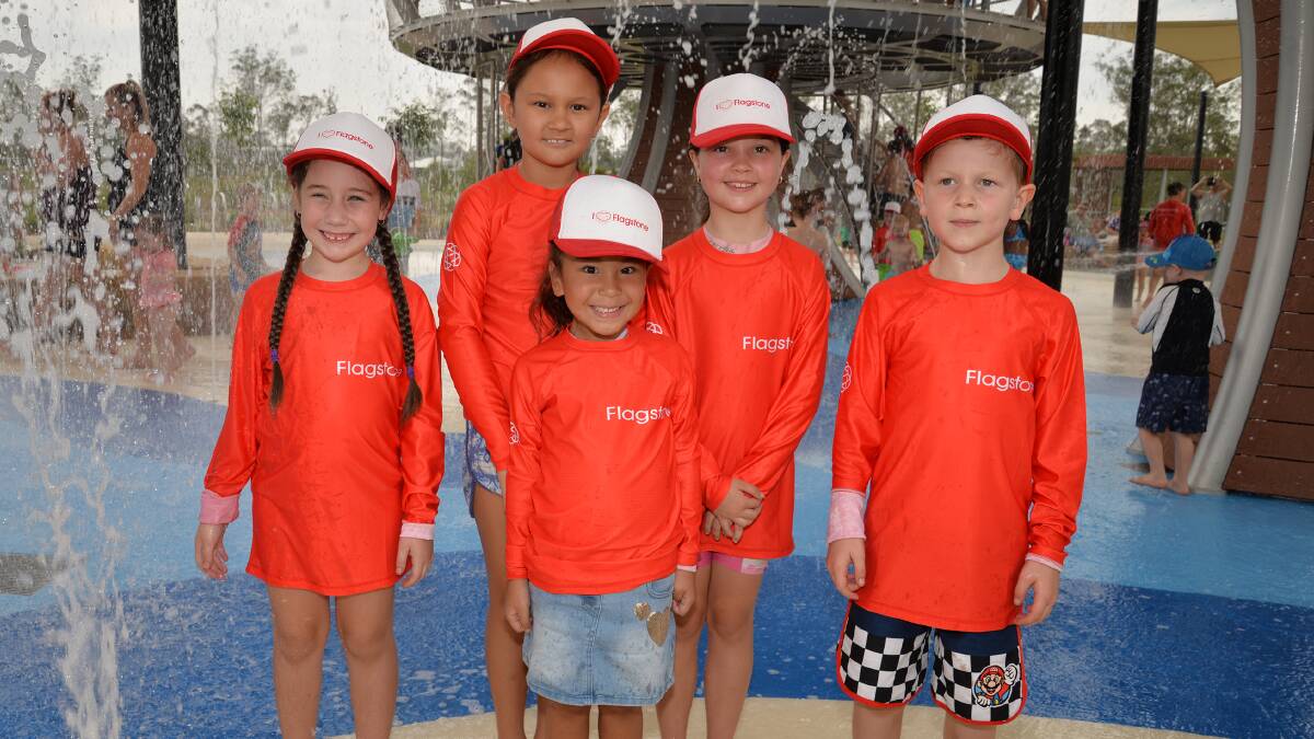 SUMMER FUN: Hundreds of kids escaped the heat at Flagstone's water park on Friday, December 13. Photo: Logan City Council