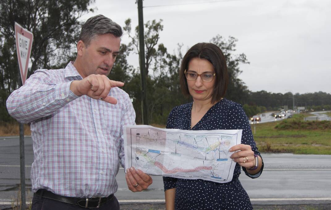 ROAD MAP: Logan MP Linus Power and Jordan MP Charis Mullen announced the release of an updated plan for the Mount Lindesay Highway. Photo: Jacob Wilson