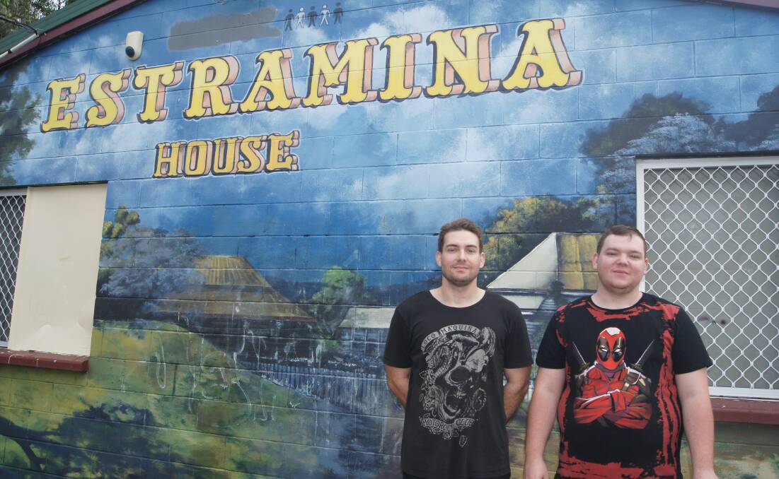 ON THE MOVE: Upper Room Ministries volunteers Stuart and Jarred Fawcett at Estramina House before the final cent auction on July 14. Photo: Jacob Wilson