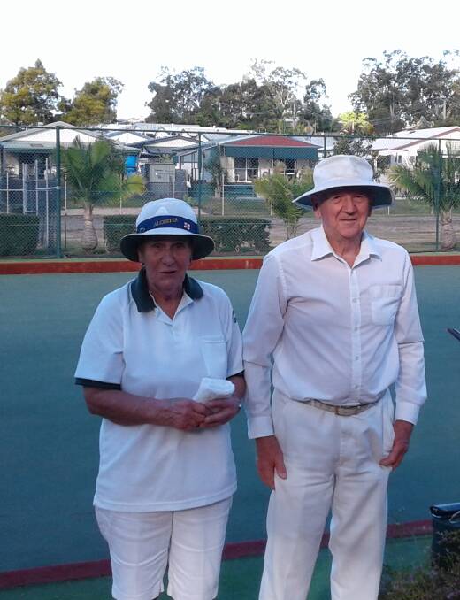 RIVALRY: Married couple Pauline and Eddie Young faced off for the mixed singles championship at Greenbank Gardens Bowls Club on Sunday, June 9. 