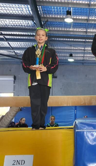 QUALIFIER: Lilli-Belle Elford competed at the Australian Gymnastics and Dance Academy on Sunday.