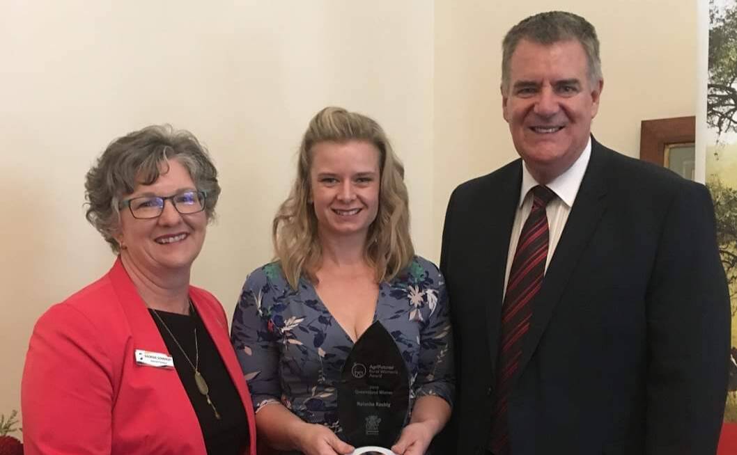 WINNER: Natasha Roebig  of Bee All Natural won the prestigious Queensland Rural Women's Award.